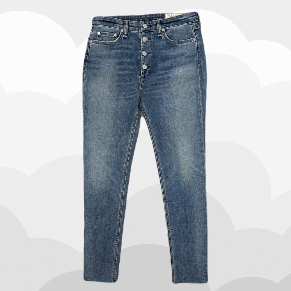 Rag & Bone - Nina High-Rise Ankle Skinny Jean in Color Farrah